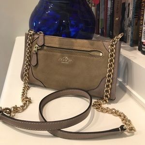 Coach Mickie Crossbody in Suede